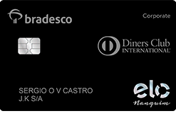 Cartão de Crédito Bradesco Corporate Elo Nanquim Diners Club
